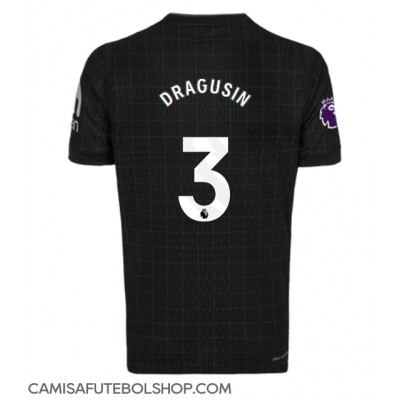 Camisa de time de futebol Tottenham Hotspur Radu Dragusin #3 Replicas 2º Equipamento 2025-26 Manga Curta Camisa de time de futebol Tottenham Hotspur Radu Dragusin #3 Replicas 2º Equipamento 2025-26 Manga Curta